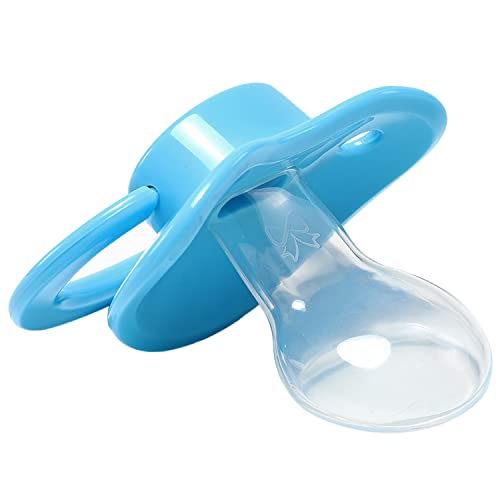Image of CutiePlusU Adult Sized Pacifier Large Shield Blue