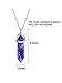 EBOOT womens 12 Pieces Hexagonal Chakra Crystal Bullet Shape Gemstone Pendant Necklaces Pointed Quartz Stone Chain Necklaces Artificial Stone with Storage Bag (Soft Color Set)