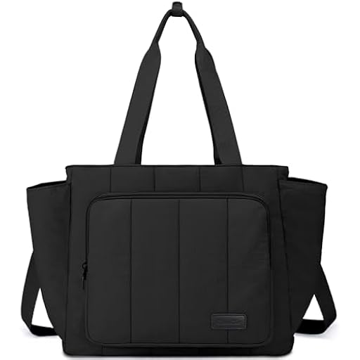 Chase Chic Bolso Mujer, Grande Tote Bag Puffer Bolsa Deporte Mujer Bolsos Acolchado Bandolera Shopper Viaje Hombro con Cremallera para Universidad Colegio Trabajar,​Negro | Ya disponible en tu tienda friki favorita! En mundofriki.es!