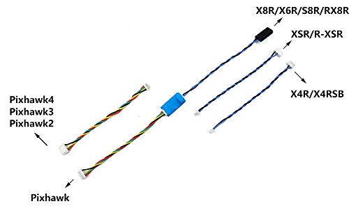FrSky Yaapu Telemetry Converter Cable Pixhawk to Taranis X9D Plus QX7 Jumper T16 Smart Port R9 Slim+ R9 X8R XSR R9M X4R Receiver