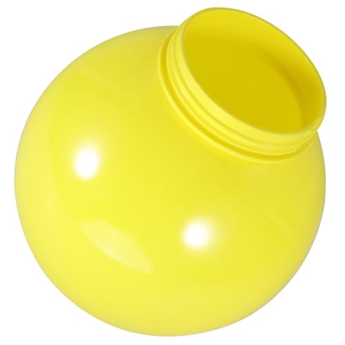 BESPORTBLE Replacement Light Globes Yellow Acrylic Ball Lamp Shade for Garden Outdoor Wall Sconce Fixtures Lamp Post Cover