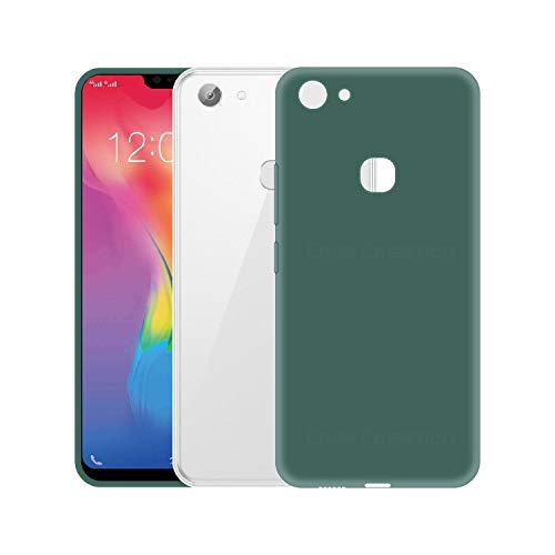 Image of Case Creation Luxurious OG Series for Vivo Y83 Case Cover,Anti-Dirty Slim Case Frosted Matte Cute Candy TPU Raised Bezel (Splash of Color) Back Cover for VivoY83 -Lake Green