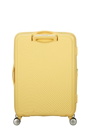 American Tourister Soundbox - Hartschalen-Koffer Mittelgroß, 67 cm - Trolley mit 4 Rollen, TSA-Schloss, erweiterbar & leicht, 71.5/81L, Gelb (Pastel Yellow)