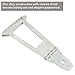Domofa 6 String Trapeze Tailpiece Bridge Tailpiece for Jazz Archtop Semi-Hollow Guitar Replacement Parts (Chrome)