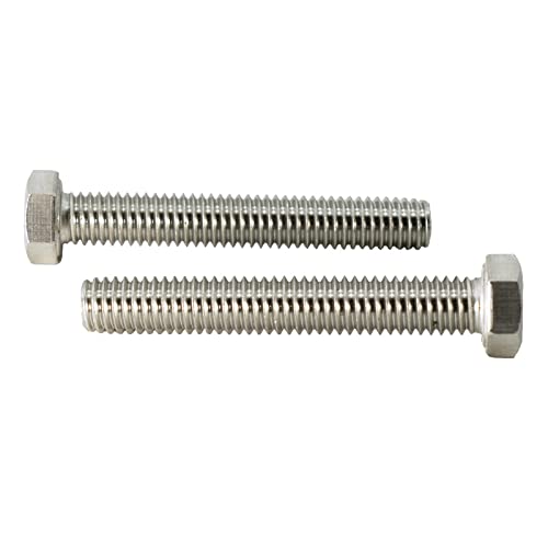 Image of 3 /8 inch-16 X 2-1 /2 inch (25pc) Stainless Steel Hex Head Screw Bolt, Fully Threaded, Stainless Steel 18-8 (304), Plain Finish,by SANTIE