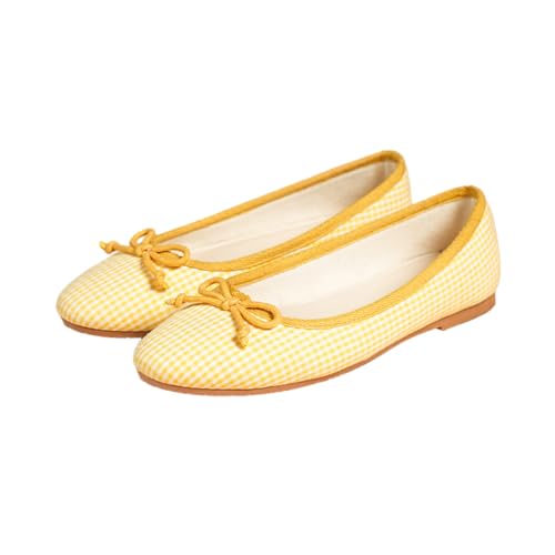 Image of Theater Swans Casual Ballet Flats for Women | Stylish Slip-on Ballerina with Bow Detail | Lightweight Comfortable Footwear with Cushioned Insole