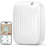 Ziweo Waterless Essential Oil Diffuser - Whole-Home Scent Cold Air Diffuser Up to 3000sq.ft for Large Home Office Hotel - Adjustable Intensity & Time, App & Panel Control - Quiet, Wall Amount - 400ml