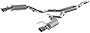 MBRP S7274409 3' Cat Back, Dual Split Rear, Street Version Exhaust System with 4.5' Tips (T409)