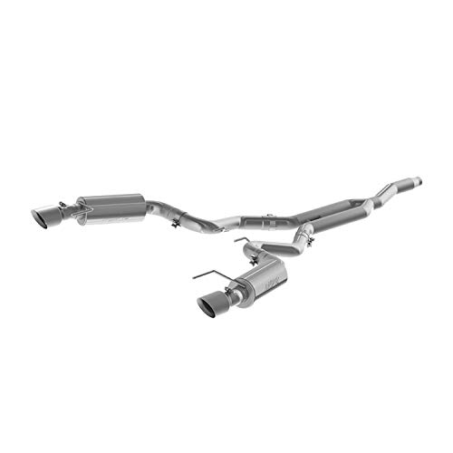 MBRP S7274409 3" Cat Back, Dual Split Rear, Street Version Exhaust System with 4.5" Tips (T409)