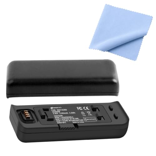 Insta360�Ή� insta ISRB Insta ONE RS Insta ONE R ��p�o�b�e���[ 2 �Z�b�g - 3.85 V�A1190 mAh IS360RB �B�e�N���[�j���O�N���X����2026FJ