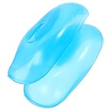 ORFOFE 1pair Silicone Ear Covers Ear Protection Tool for Hair Dyeing Comfortable and Shield for Salon Use Sky Blue