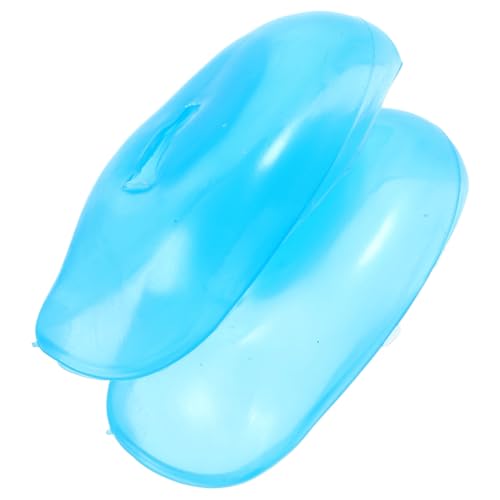 ORFOFE 1pair Silicone Ear Covers Ear Protection Tool for Hair Dyeing Comfortable and Shield for Salon Use Sky Blue