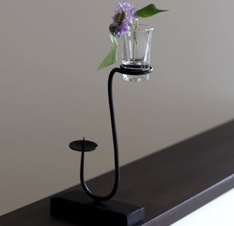 Amazon｜和ろうそく・燭台 花筏 鍛冶工房弘光 花入・花器｜燭台・輪灯