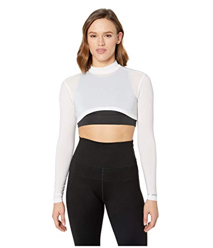 Jamie Sadock® Sunsense® 35 SPF Lightweight Mock Neck Crop Layering Top – Outfit for College & Gym