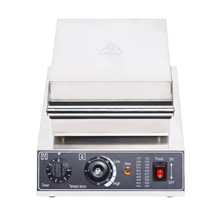 1500 W Waffeleisen, kommerzielle Waffelmaschine, Waffelmaschine mit Antihaftbeschichtung, 2 Heizungen, 220 V, für Waffeln, Sandwiches, Hamburger etc – Bild 3