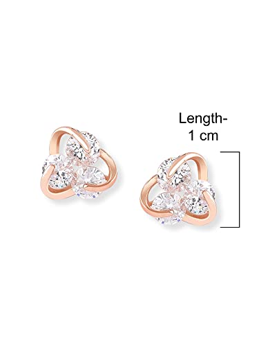 Cubic Zirconia Contemporary Studs Earring for Women, Elegant