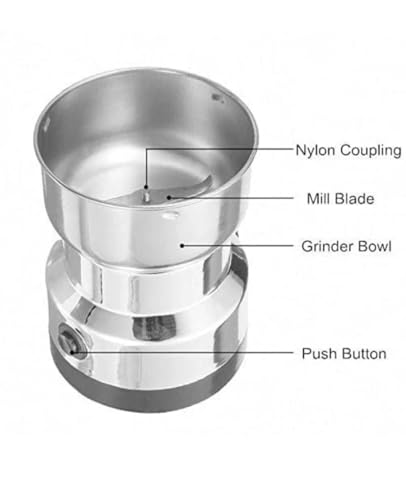 Image of Stainless Steel Multifunctional Grinder Smash Machine Coffee Beans Electric Grinder and Coffee Maker Household Electric Mixer Grinder (Mixer-1)