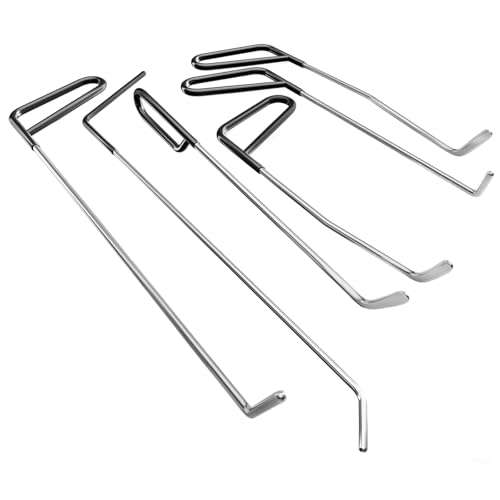 TUOSHUNGE DR01 Stainless Steel Paintless Dent Repair Rods 6Pack- The Car Body Work Tool for Professional and DIY Minor Dents, Door Dings and Hail Damage Removal