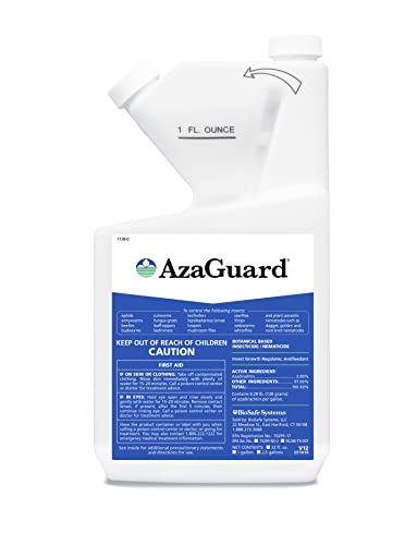 AzaGuard Botanical Insecticide Nematicide Concentrate - 32 oz - OMRI Listed - Organic - EPA Registered. 3 Percent Azadirachtin Formulated Insect Growth Regulator (IGR) - Insect Control