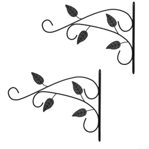 Niceminiwall Schmiedeeiserne Wandhaken Schwarz 2er Set