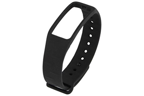 Ersatzband Wechselband schwarz für Atlanta Fitness Tracker Smartwatch Armband Uhr 9700 + 9701