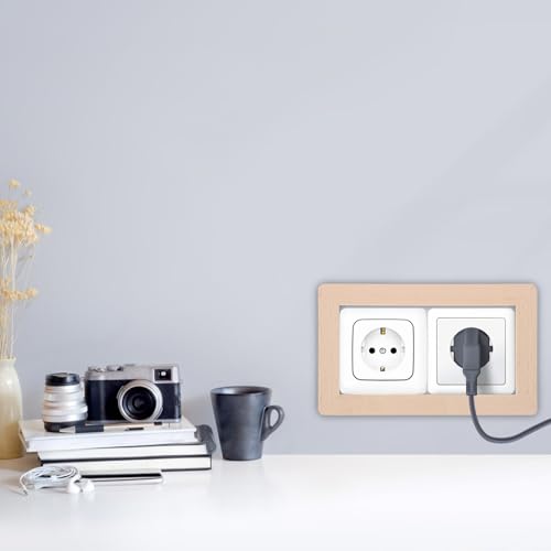 Placa de pared de madera premium Didiseaon con cantos pulidos de haya 6