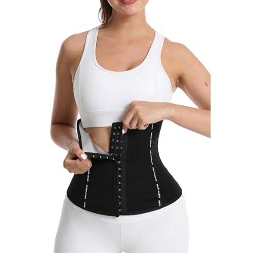 UERBNI Fajas Reductoras Mujer Corsé De La Cintura Femenina Corsé Corseta Cinturón De Recuperación Postparto Control Abdominal Shaper Pérdida De Peso-Negro-Metro