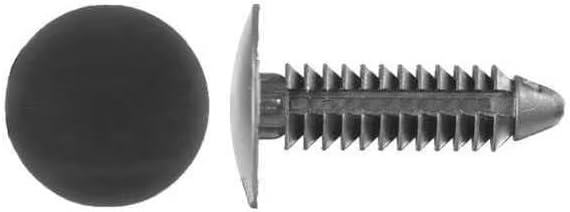 Push-In Rivet, Dome, 1/4 in Dia., 1-1/16 in L, Nylon