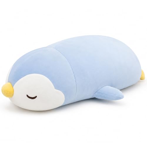 FFxiong 22" Penguin Plush Pillow Cute Kawaii Stuffed Animal Doll Soft Fluffy Gift for Kids Girls Boys Birthday Christmas Valentines