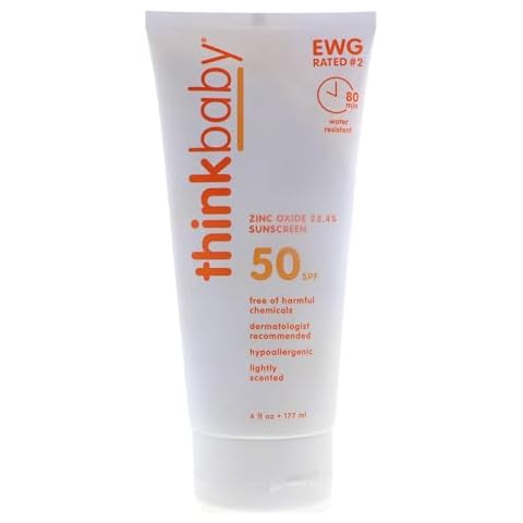 Thinkbaby Sunscreen - Safe - Baby - SPF 50 Plus - 6 oz Cover