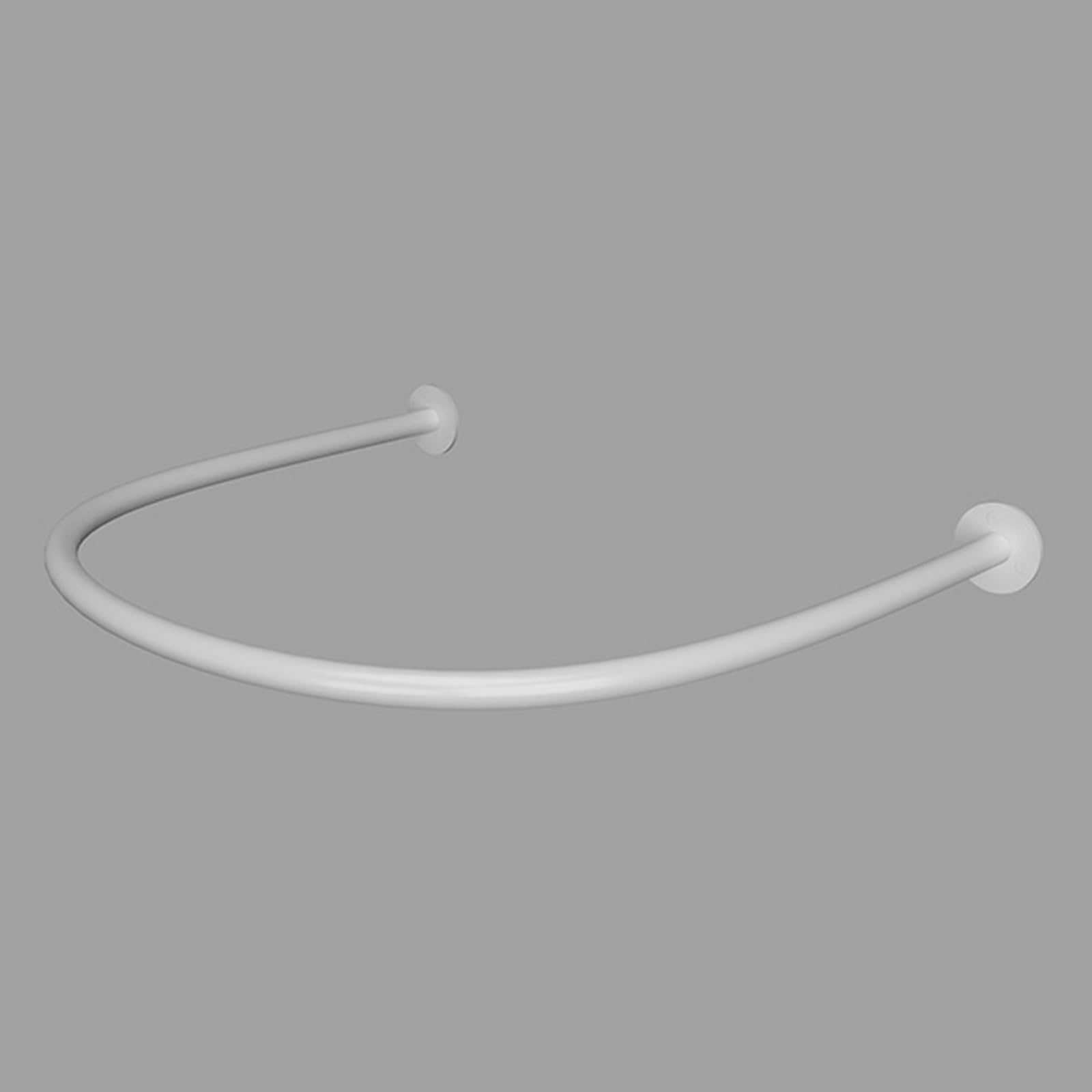 WQPMNYG 80 CM Changing Room Curtain Rail - Commercial Privacy Curtain for Boutique & Office Fitting Rooms U-Shaped Wall Partition with White Rod (31.5 in)