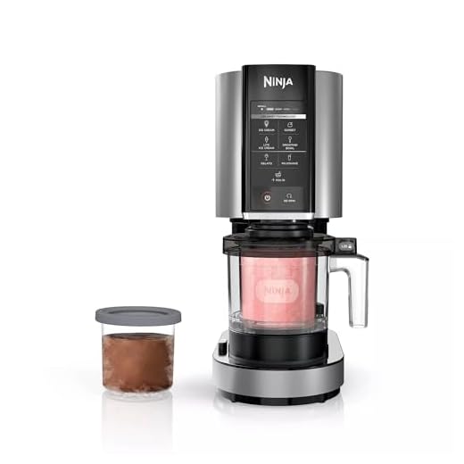 Ninja NC301 CREAMi, Ice Cream, Gelato, Milkshake, Sorbet, and Smoothie Bowl Maker, 7 One-Touch Programs, Silver (Renewed)