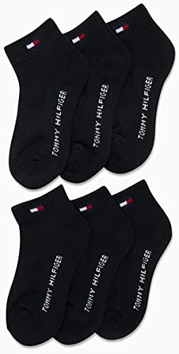 Tommy Hilfiger Boys' Athletic Socks - Performance Cushion Quarter Cut Ankle Socks (6 Pack)4