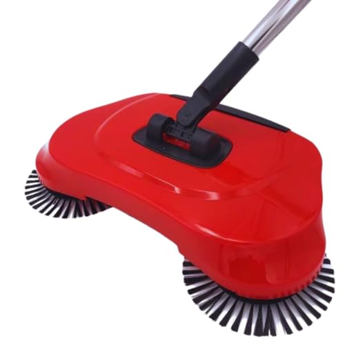 Vassoura Mágica 3 em 1 com Pá e Coletor Integrado – Cabeça 360°, Cerdas em Nylon, Multi-Superfície, Ideal para Cantos e Fresta