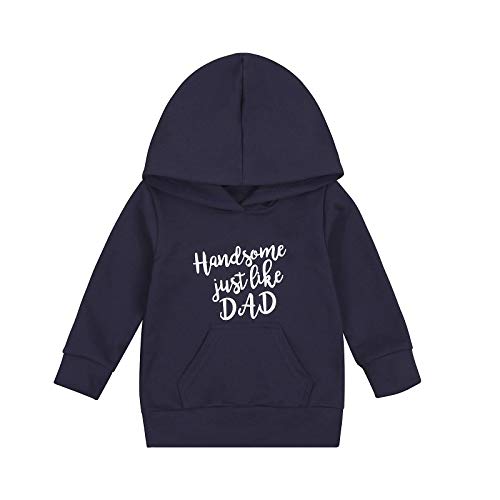 1-7T Unisex Baby Hoodies Sweatshirt Tops Straight Outta Mommy Hooded Pullover Girls Boys Fall Winter Clothes Outfits with Pocket (Handsome Navy Blue, 4-5 Years)