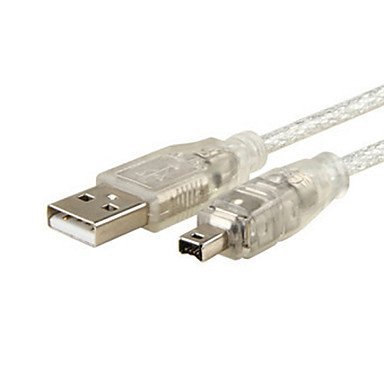 Usb macho a IEEE 1394 FireWire cable cable adaptador ilink macho de 4 pins para Sony DCR-trv75e dv