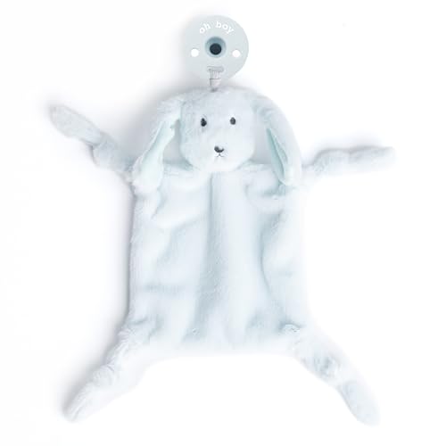 Image of Pacifier Holder with Detachable Pacifier by Bella Tunno, Soft Animal Lovey Snuggle Toy Attaches to Teethers, Baby Gift for Newborn Boys and Girls, Babies 0+ Months, Dog