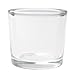 Hosley Set of 6 Clear Chunky Thick Glass Votive/Tealight (Wax or LED) Candle Holders- 2.4