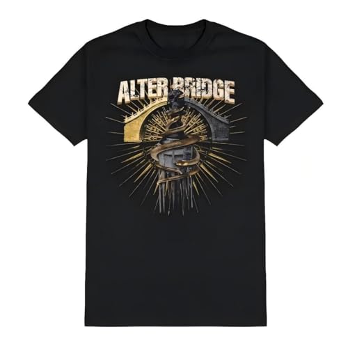 FHIAYRX Alter Bridge Band Music Short Sleeve Black Shirt Merch Men Women's Cotton Cool T-Shirt Short Sleeve Adult