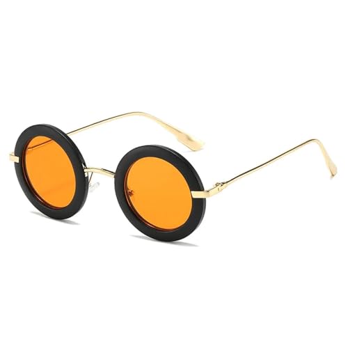 Lunettes de soleil rondes vintage multicolores tendance pour les festivals d'été
