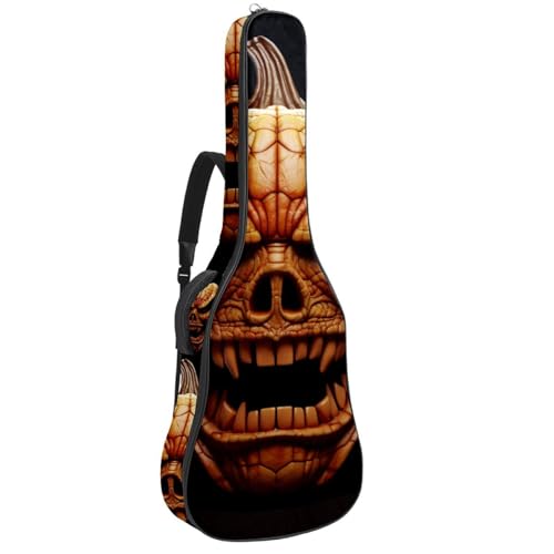 Sac guitare acoustique motif Halloween pour les déplacements