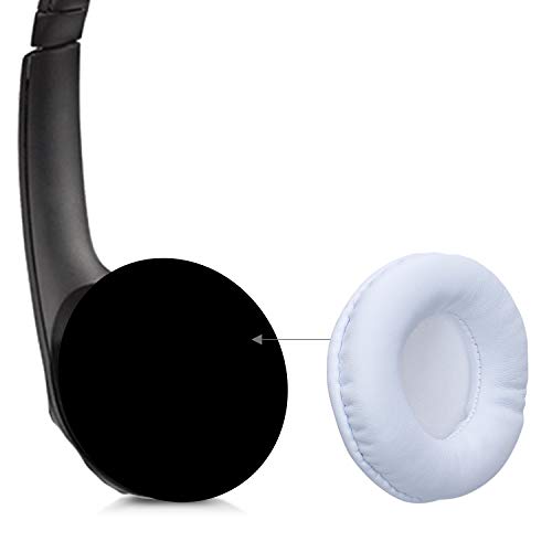 kwmobile 2x oorkussens compatibel met Logitech H390 / H600 - Earpads voor koptelefoon in wit - Afbeelding 3