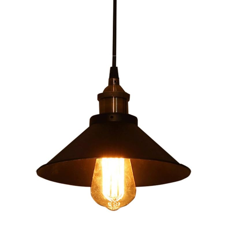 Lampe suspendue en métal vintage luminaire réglable en fil de fer pour salle à manger