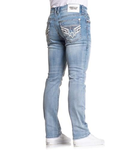 American Fighter Men's Denim Jean Striker Branson3