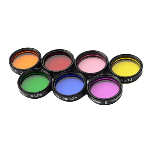 Kznifmk Accesorios para Telescopios Astronómicos Filtro de Colores Filtro de Nebulosa 1,25 Pulgadas 31,7 mm Filtro Lunar Nebulosa