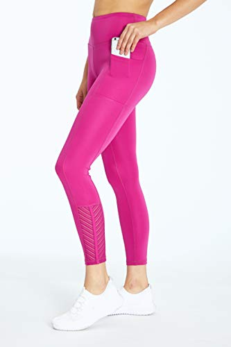 Bally Total Fitness Chevy High Rise Ankle Pocket Legging, Wild Aster, X-Large