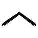 Nielsen Bainbridge Undici Profile 11 Do-It-Yourself Aluminum Metal Frame Section Kit w/ 2 Moulding Pieces Plus Hardware for Artwork, Photos and Posters, Black