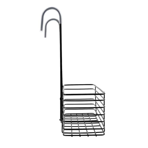 Pastlla Hanging Shower Rack, Bathroom Storage Rack, Single Layer, Black by Pastlla - Used condition - Image 8