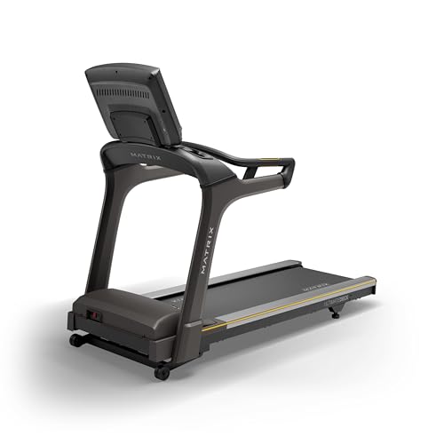 Image of Matrix Fitness T75 Treadmill with XUR | 22 inch Touchscreen (WiFi+BT+HDMI) | Club-Quality Treadmill for Running, 5K & Marathon | Heavy-Duty Frame, Extra-Thick 22 inchx60 inch Deck, Industrial Cushioning
