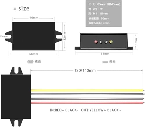 Convertisseur DC 12V à 24V 2A module élévateur de tension non isolé